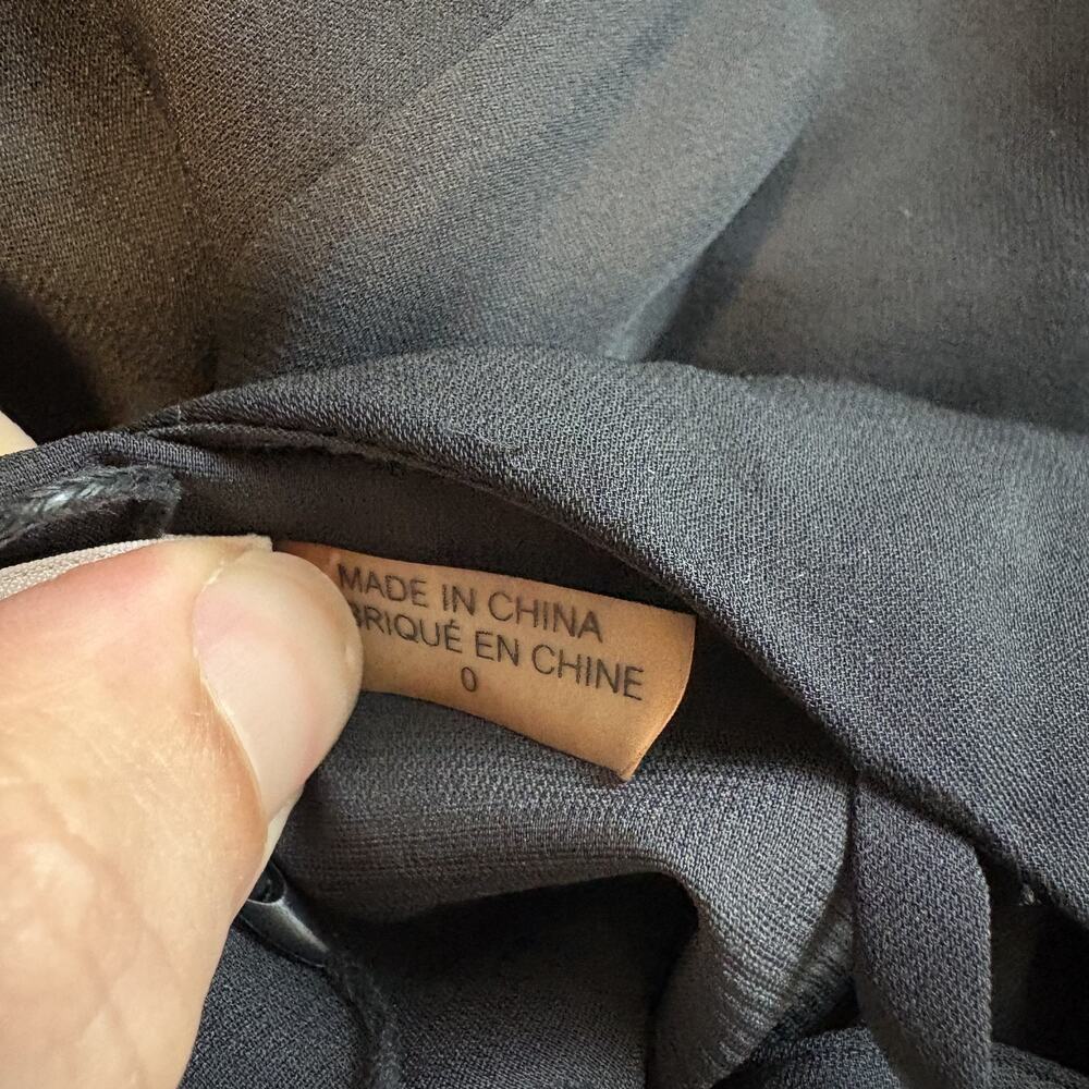 Alice + Olivia Women Cowl Neck Silk Mini Slip Dress Black Quiet Luxury NWT 0 - Picture 6 of 10